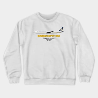 Boeing B777-300 - Singapore Airlines "Old Colours" Crewneck Sweatshirt